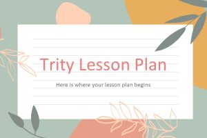 Trity Lesson Plan PowerPoint Template