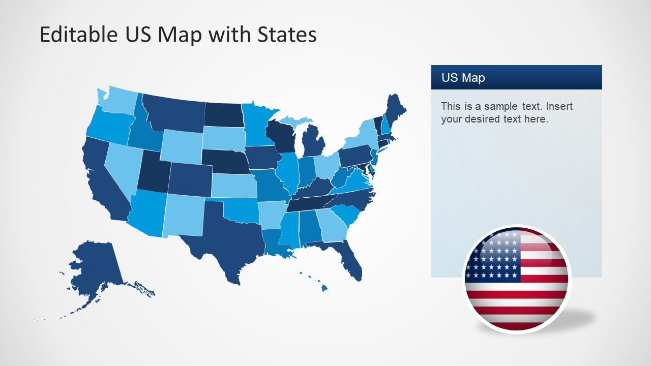 US Map PowerPoint Template3