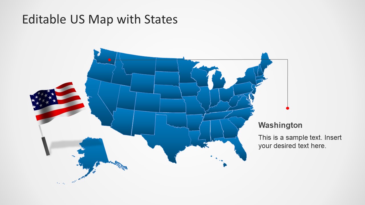 US Map PowerPoint Template4