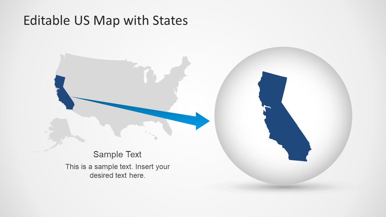 US Map PowerPoint Template7