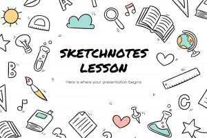 Sketchnotes Lesson Powerpoint Template