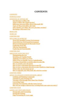 MICROSOFT OFFICE 365 ALL-IN-ONE FOR BEGINNERS POWER USERS The Concise Microsoft Office 365 A-Z Mastery Guide for All Users