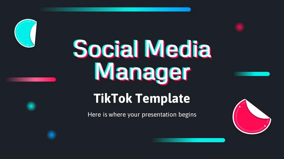 Social Media Manager TikTok Template1