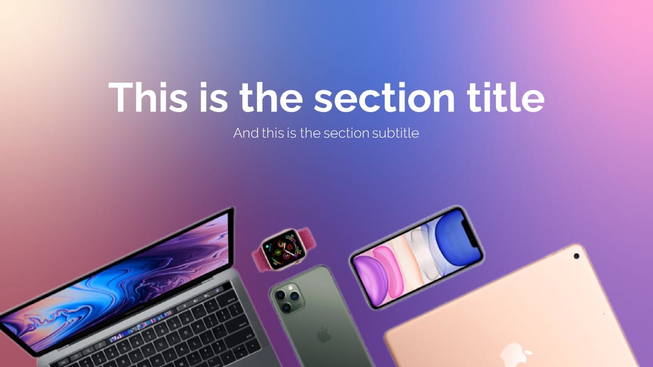 Apple Inc product PowerPoint Template 3