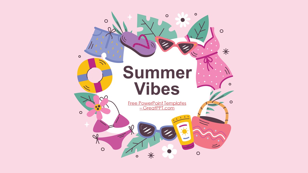 Summer Vibes PowerPoint Template 1