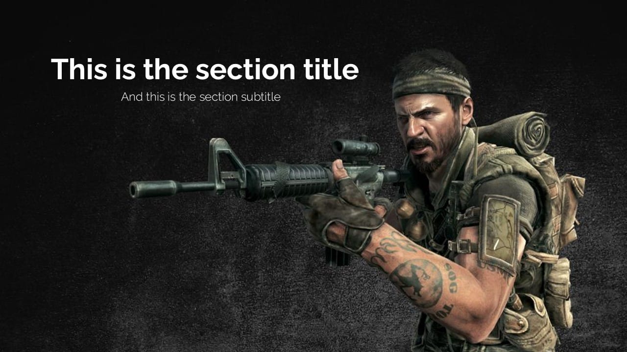 Call of Duty PowerPoint Template3