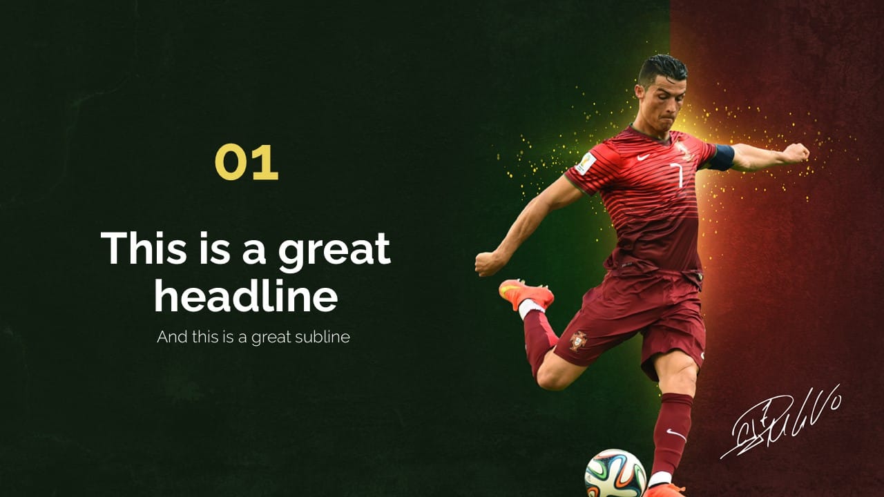 Ronaldo PowerPoint Template 4