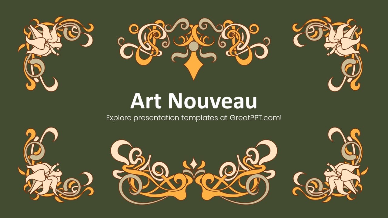 Art Nouveau PowerPoint Template 1