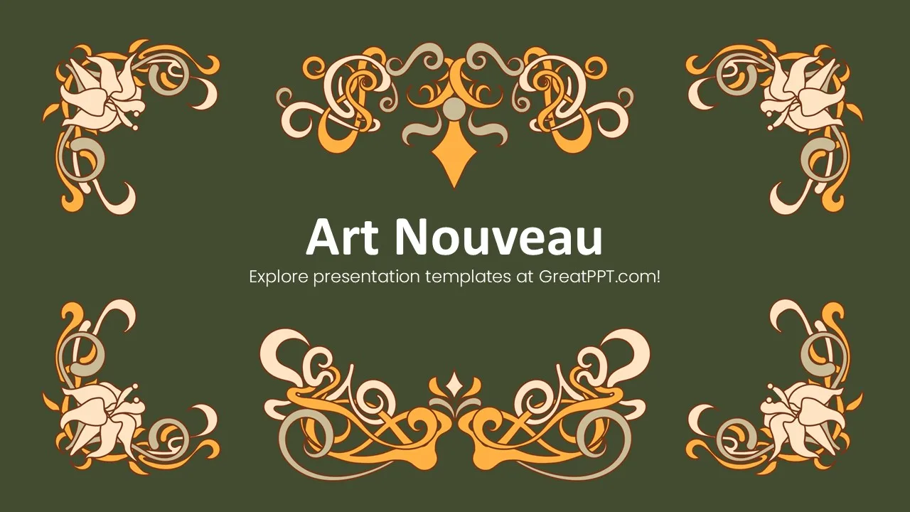 Art Nouveau PowerPoint Template 1