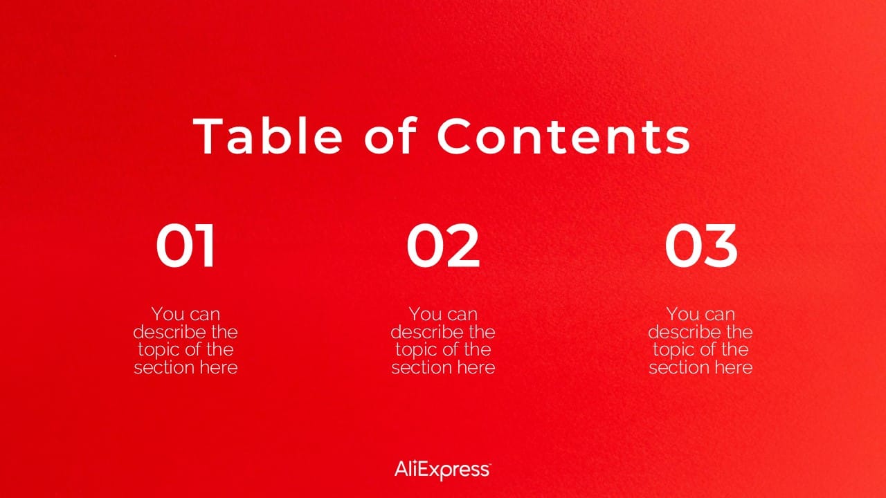 Aliexpress PowerPoint Template 2