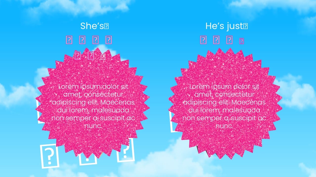 Animated Barbie PowerPoint Template 4