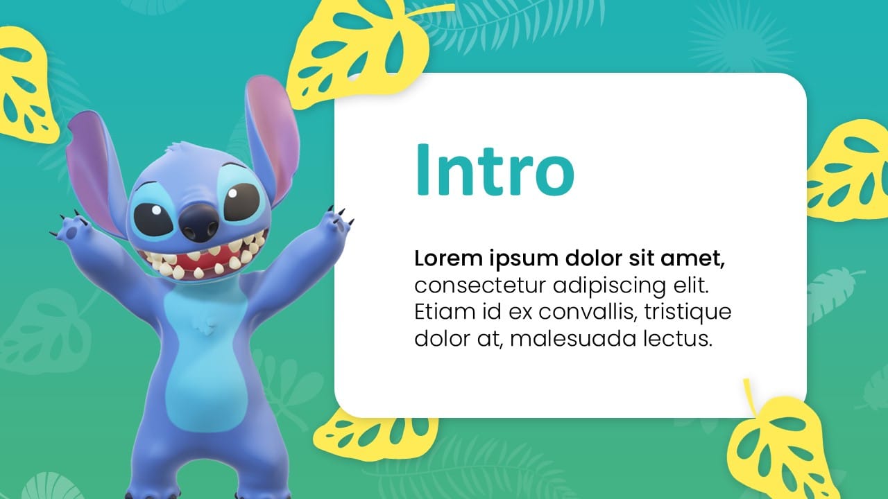 Animated Stitch PowerPoint Template 3