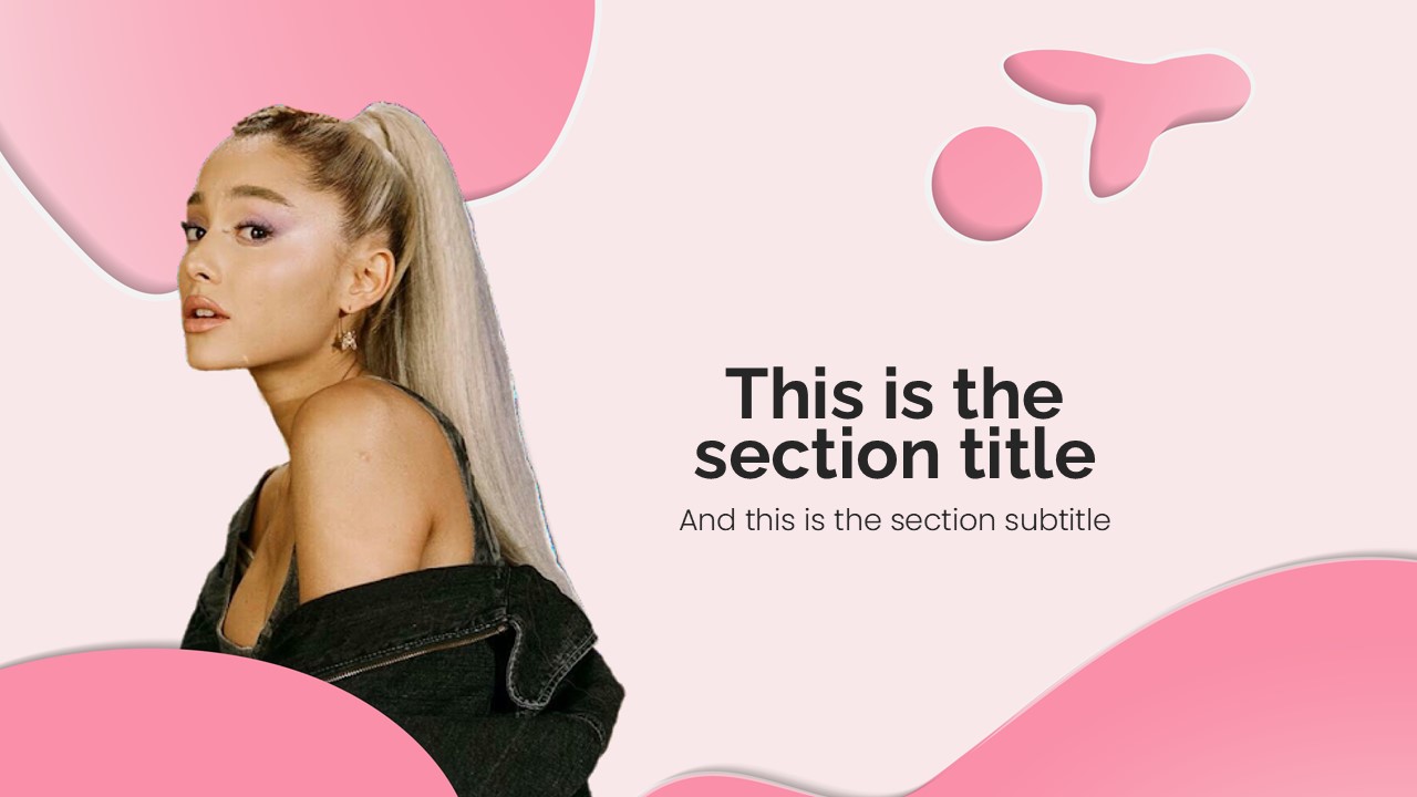 Ariana Grande PowerPoint Template 3