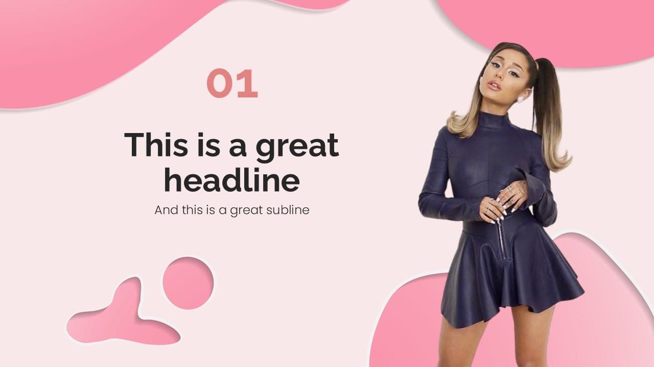 Ariana Grande PowerPoint Template 5