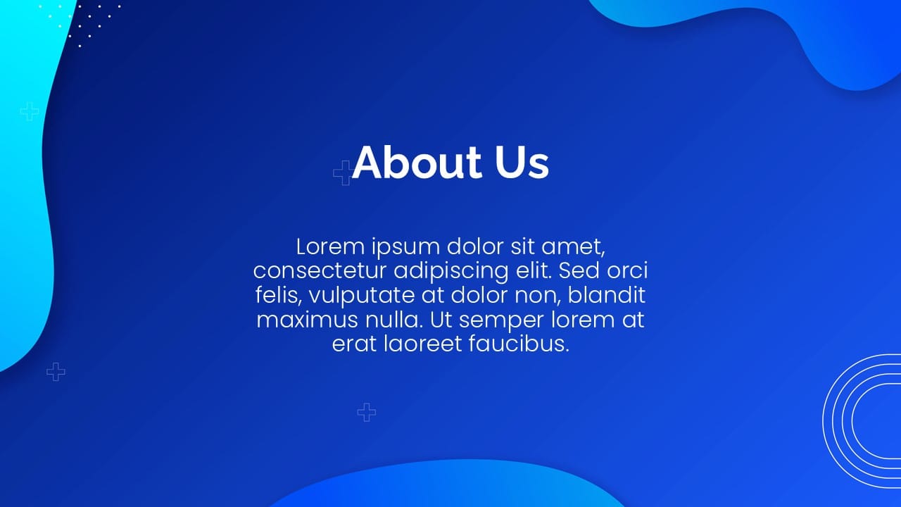 Blue Curves PowerPoint Template 5