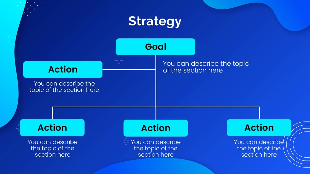 Blue Curves PowerPoint Template 9