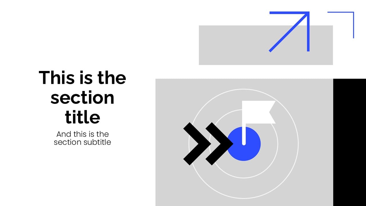 Blue Minimalist Business PowerPoint Template 3