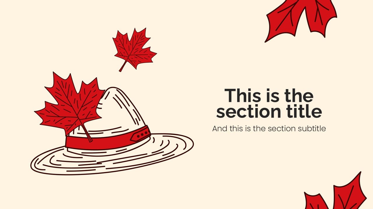 Canadian History PowerPoint Template 3