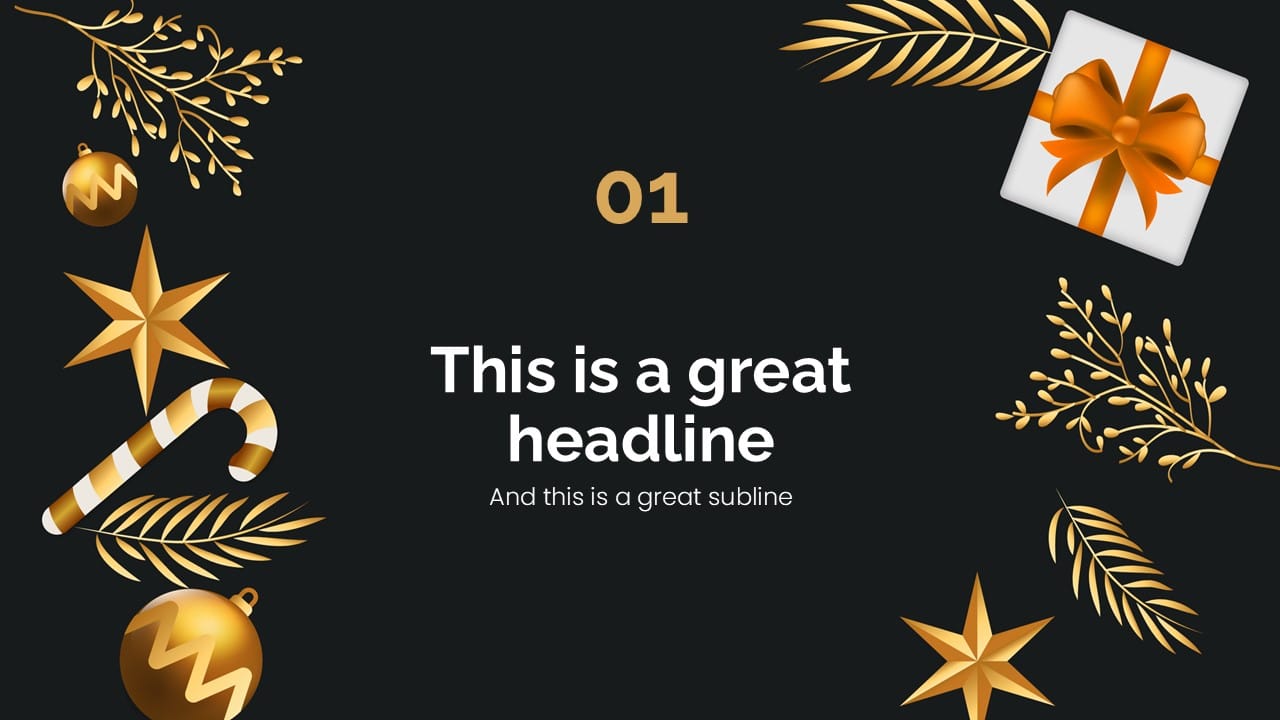 Christmas Eve PowerPoint Template 4