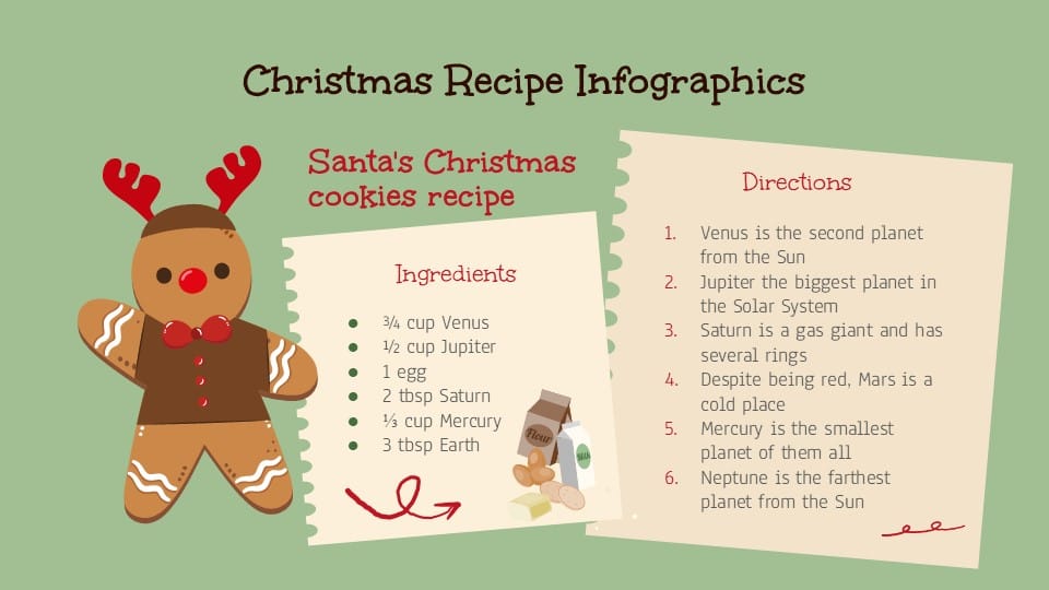 Christmas Recipe Infographics 4