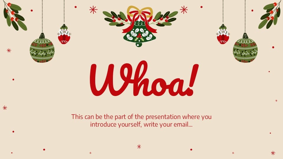 Christmas Wishlist PowerPoint Template 3
