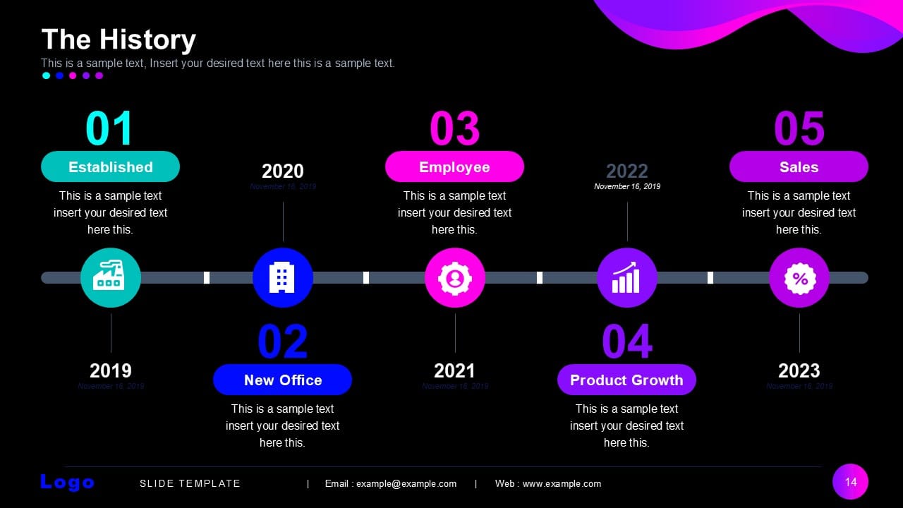 Contemporary gradient style Presentation 14