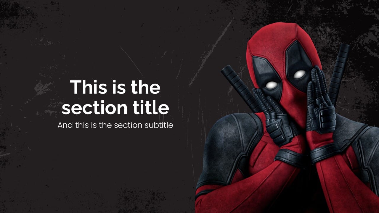 Deadpool PowerPoint Template 3