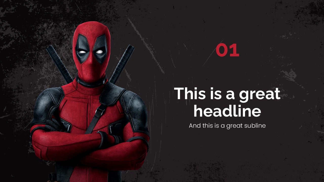 Deadpool PowerPoint Template 4