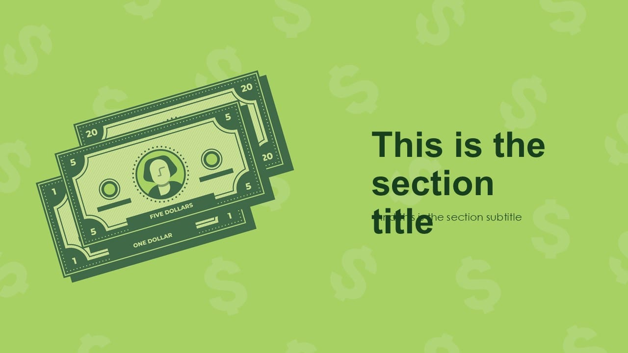 Dollar PowerPoint Template 3