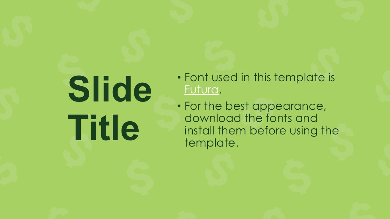 Dollar PowerPoint Template 6