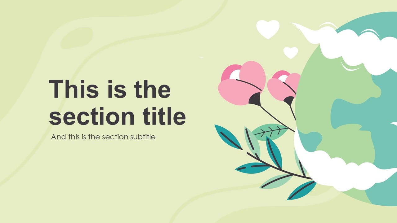 Earth's Day PowerPoint Template 3