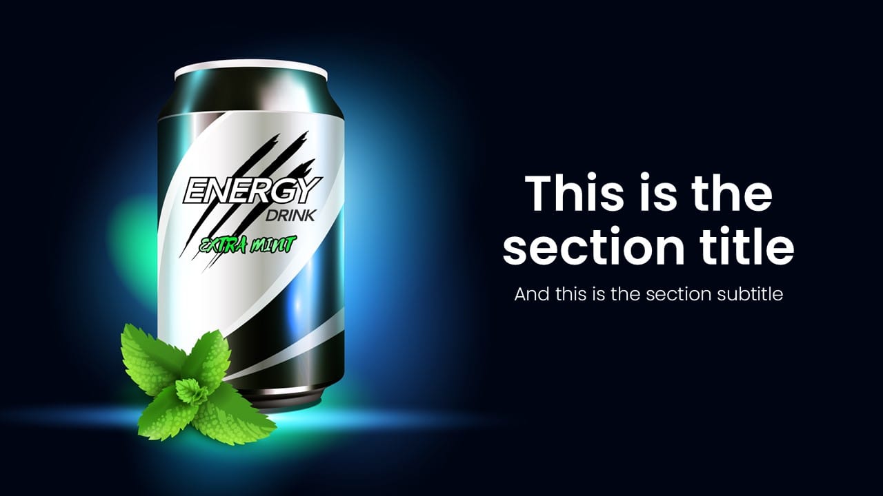 Energy Drink PowerPoint Template 3