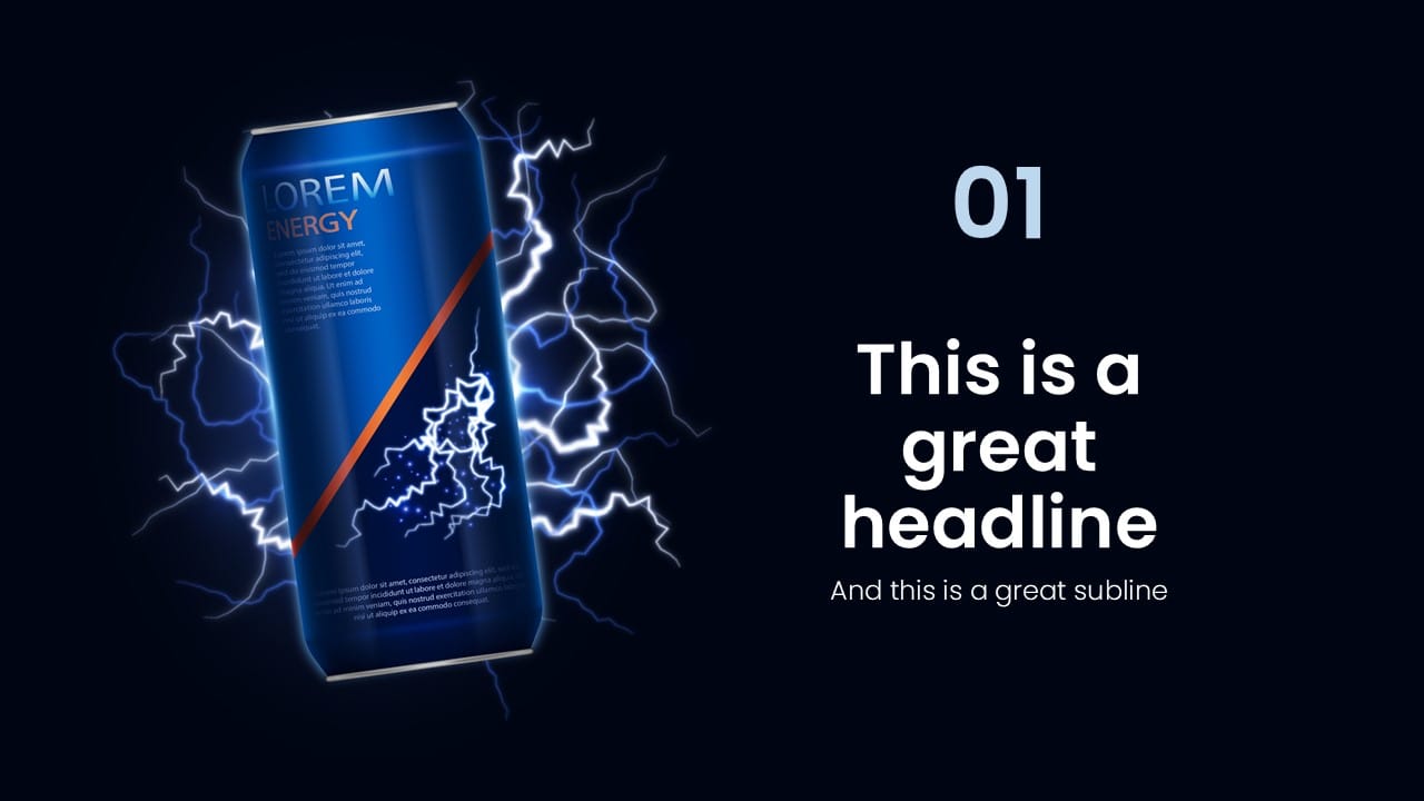Energy Drink PowerPoint Template 4