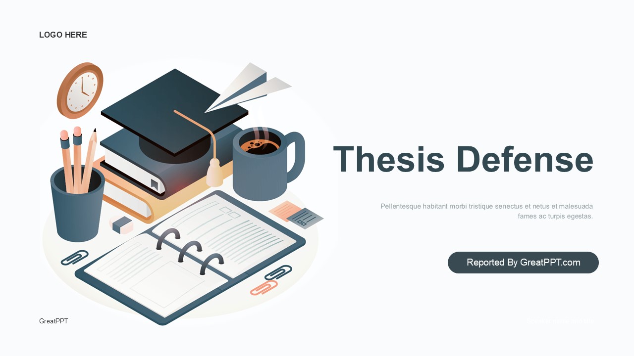 Gray Thesis Defense PowerPoint Template 1