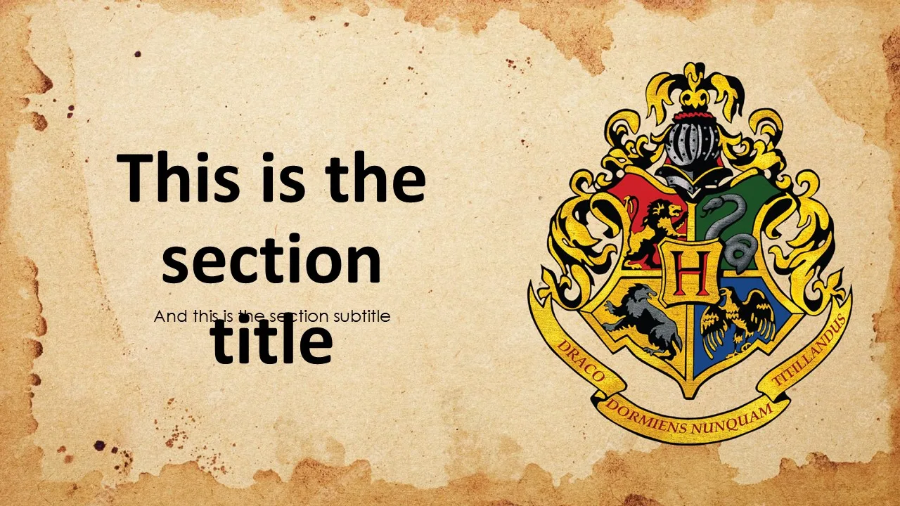 Hogwarts PowerPoint Template 3