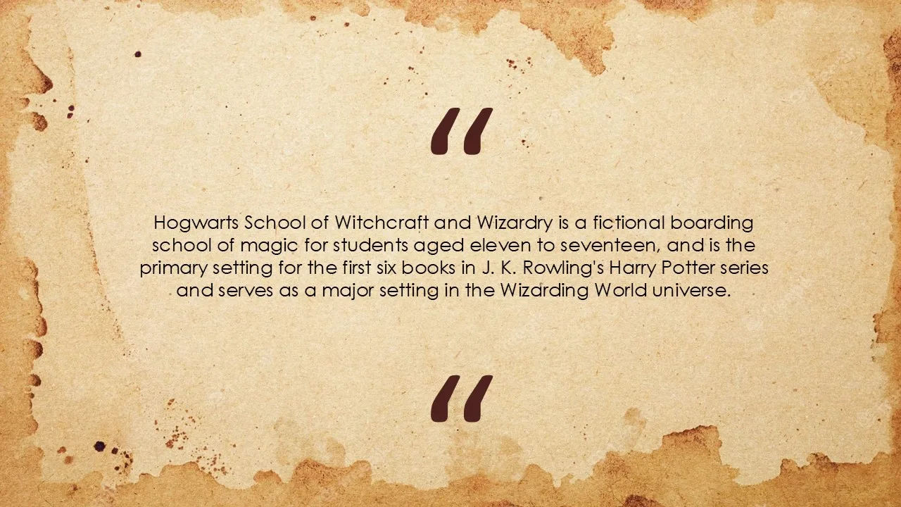 Hogwarts PowerPoint Template 4