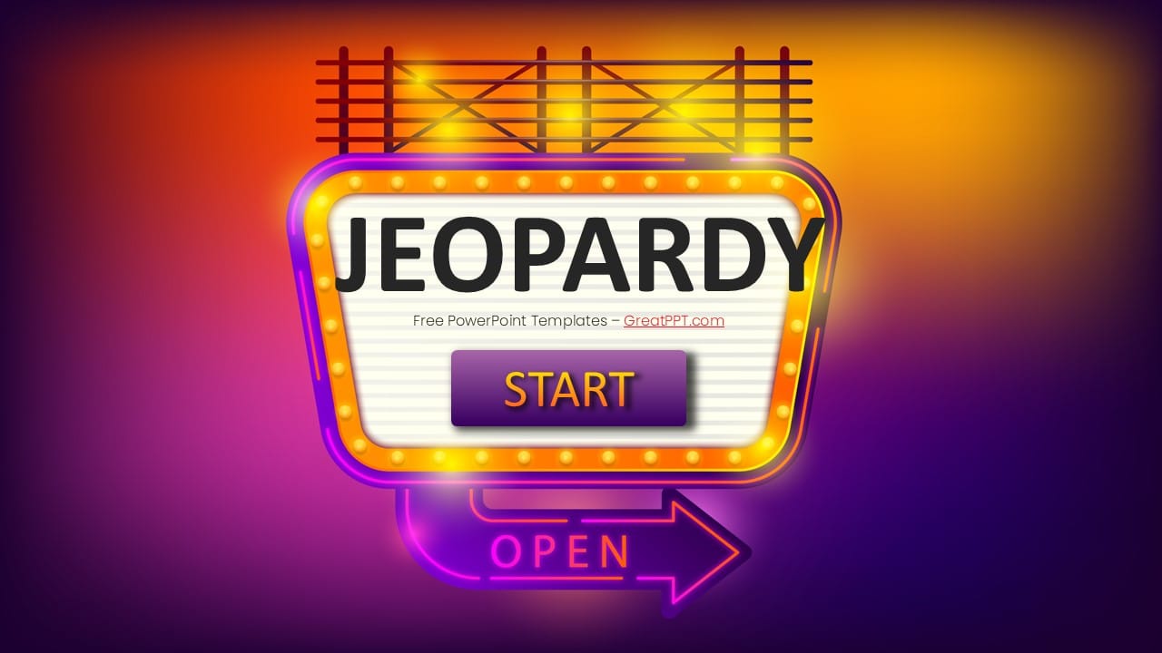 Jeopardy Game PowerPoint Template 1