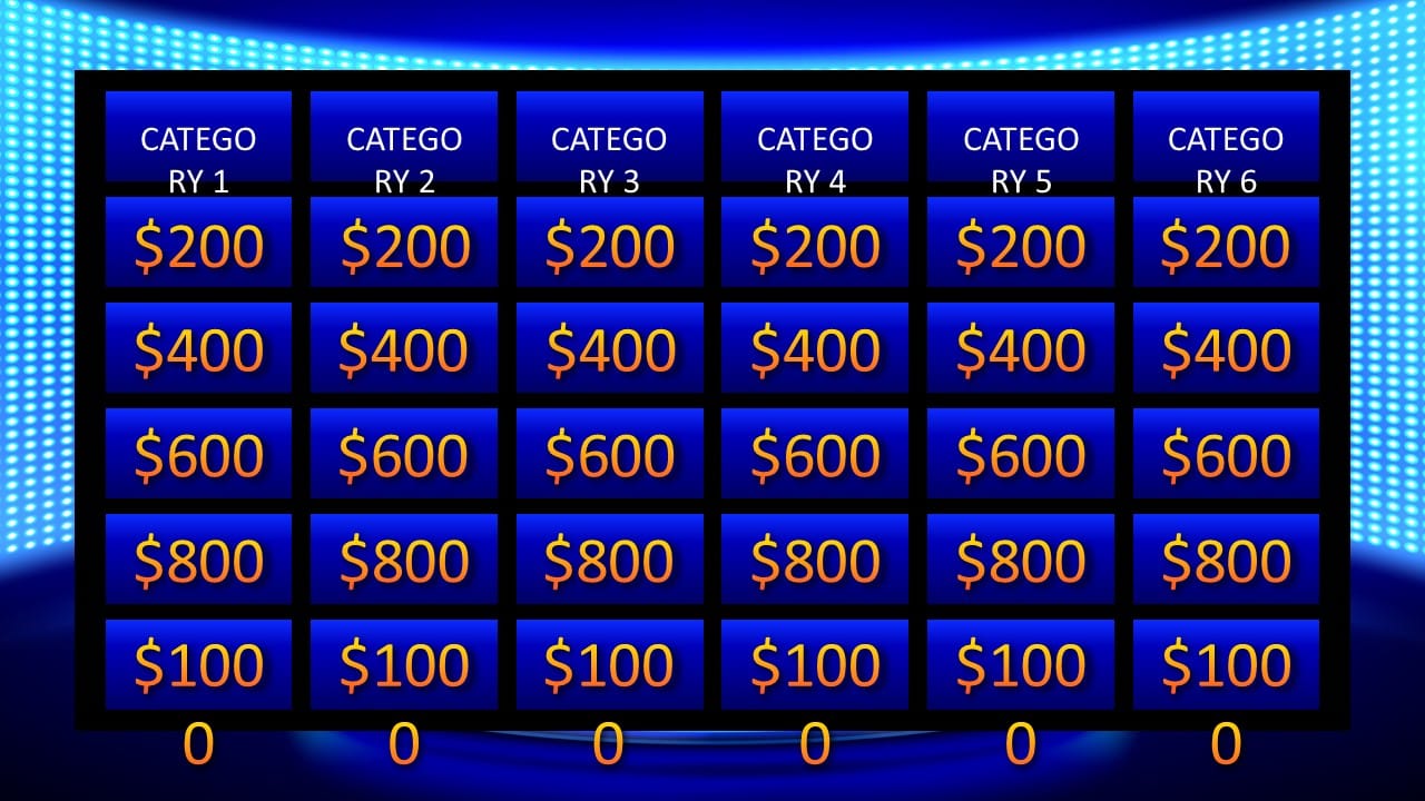 Jeopardy Game PowerPoint Template 2