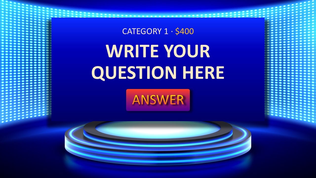 Jeopardy Game PowerPoint Template 5