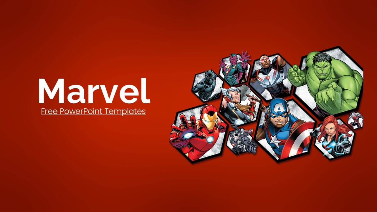 Marvel Heroes PowerPoint Template 1