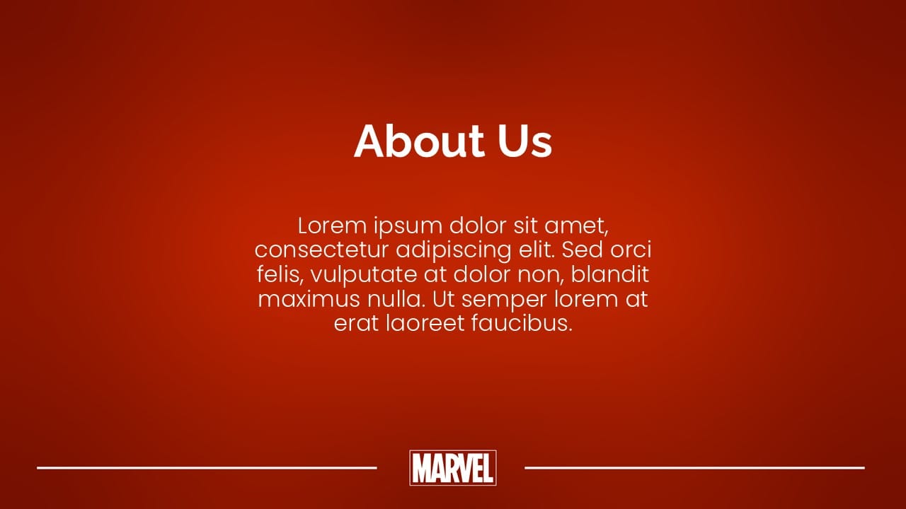 Marvel Heroes PowerPoint Template 5