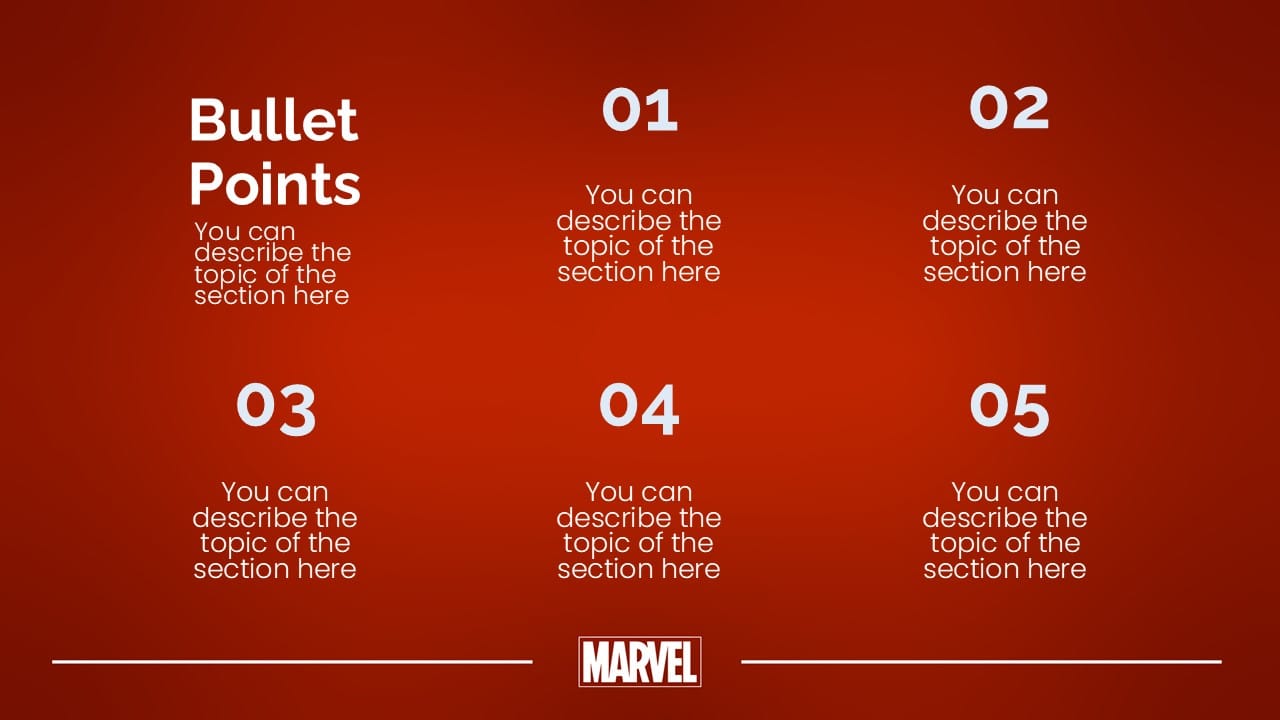 Marvel Heroes PowerPoint Template 6