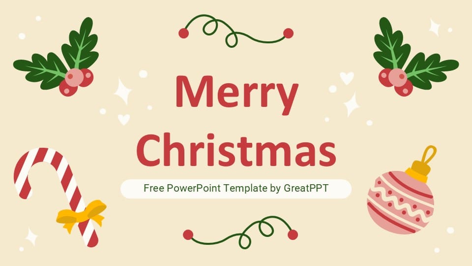 Merry Christmas PowerPoint Template 1