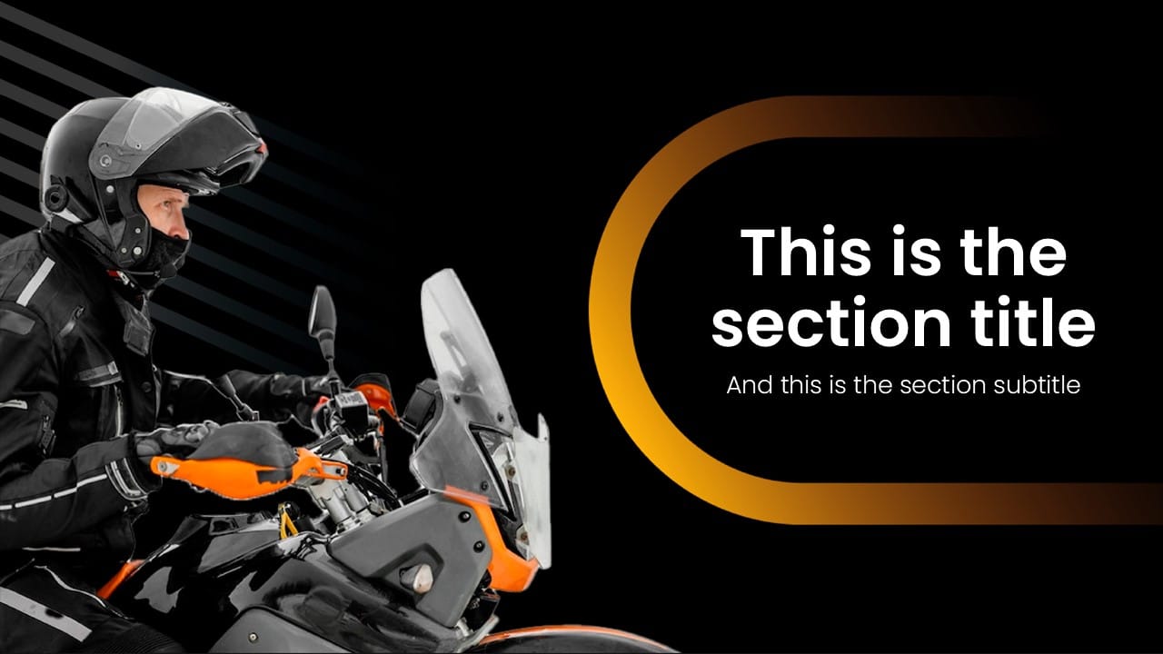 Motorcycle PowerPoint Template 3