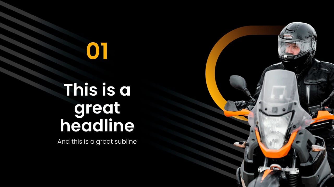 Motorcycle PowerPoint Template 4