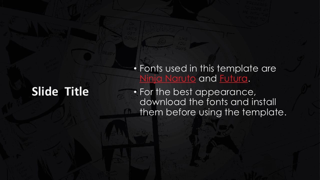 Naruto PowerPoint Template 4