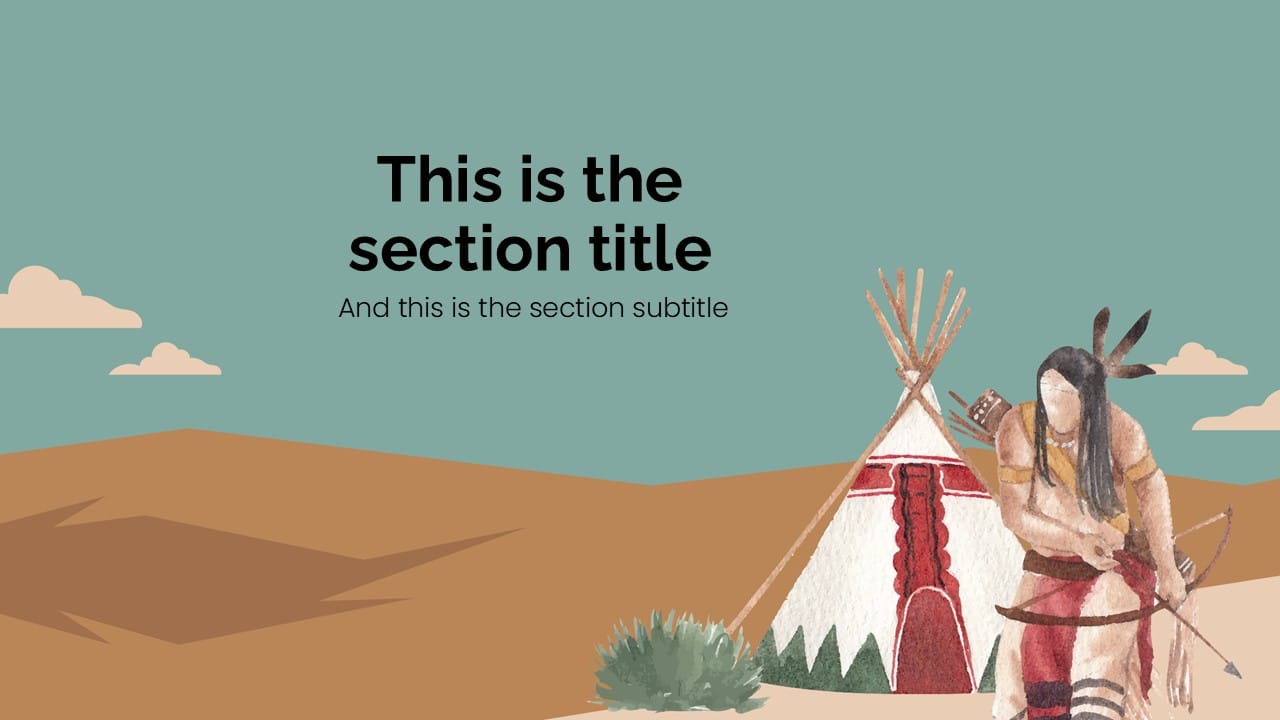 Native American PowerPoint Template 3