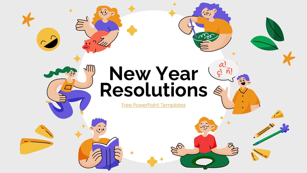 New Year Resolutions PowerPoint Template 1