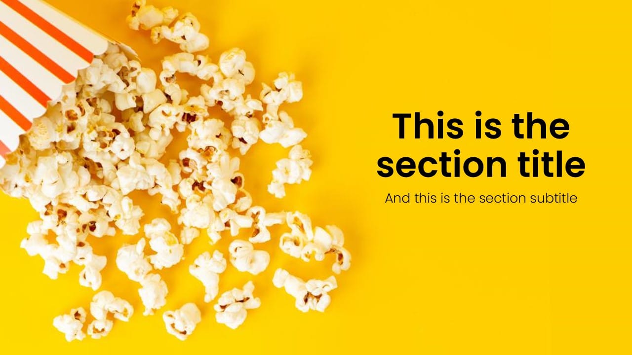 Popcorn PowerPoint Template 3