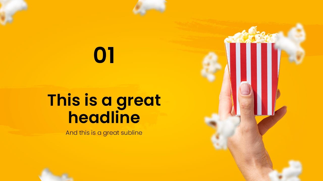 Popcorn PowerPoint Template 4